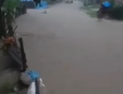 Hujan Mengguyur Matakali, Perkampungan Dekat Kediaman Mantan Gubernur Sulbar Kebanjiran