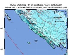 Gempa 6,5 Magnitudo Guncang Bengkulu