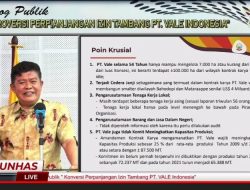 Ini 11 Alasan Pemprov Sulsel Tolak Perpanjangan Kontrak Karya PT Vale