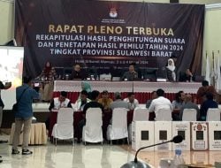 Hasil Pleno KPU Sulbar: Ratih, Agus, SDK dan Ajbar Lolos ke DPR RI