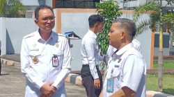 Kepala Kanwil Kemenkumham Sulawesi Barat, Pamuji Raharja meninjau UPT Pemasyarakatan di Kecamatan Kalukku, Mamuju.