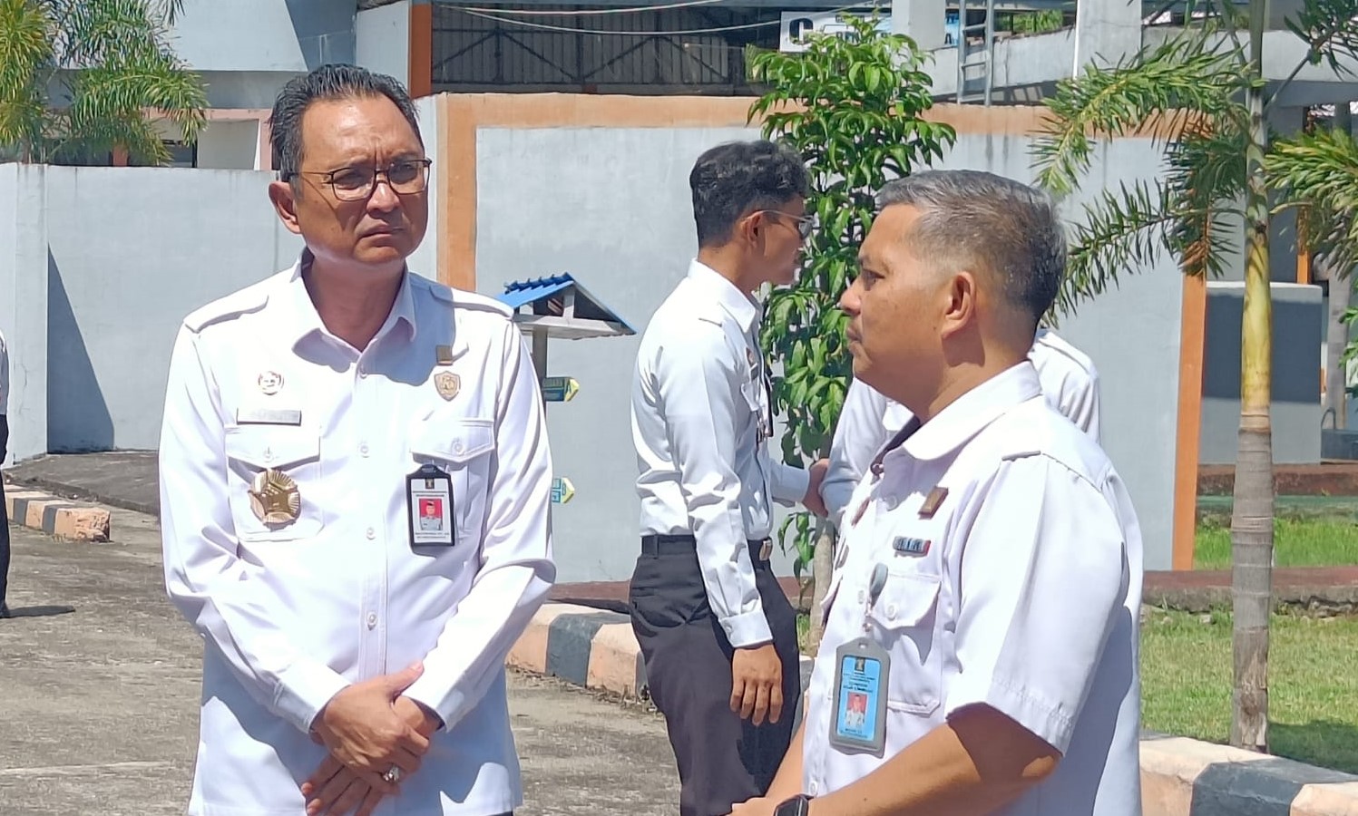 Kepala Kanwil Kemenkumham Sulawesi Barat, Pamuji Raharja meninjau UPT Pemasyarakatan di Kecamatan Kalukku, Mamuju.