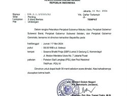 Besok Pagi Pj Gubernur Sulbar Dilantik