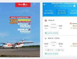 16 Agustus Wings Air Layani Rute Mamuju-Balikpapan, Tiketnya Mulai Rp 1,3 Juta