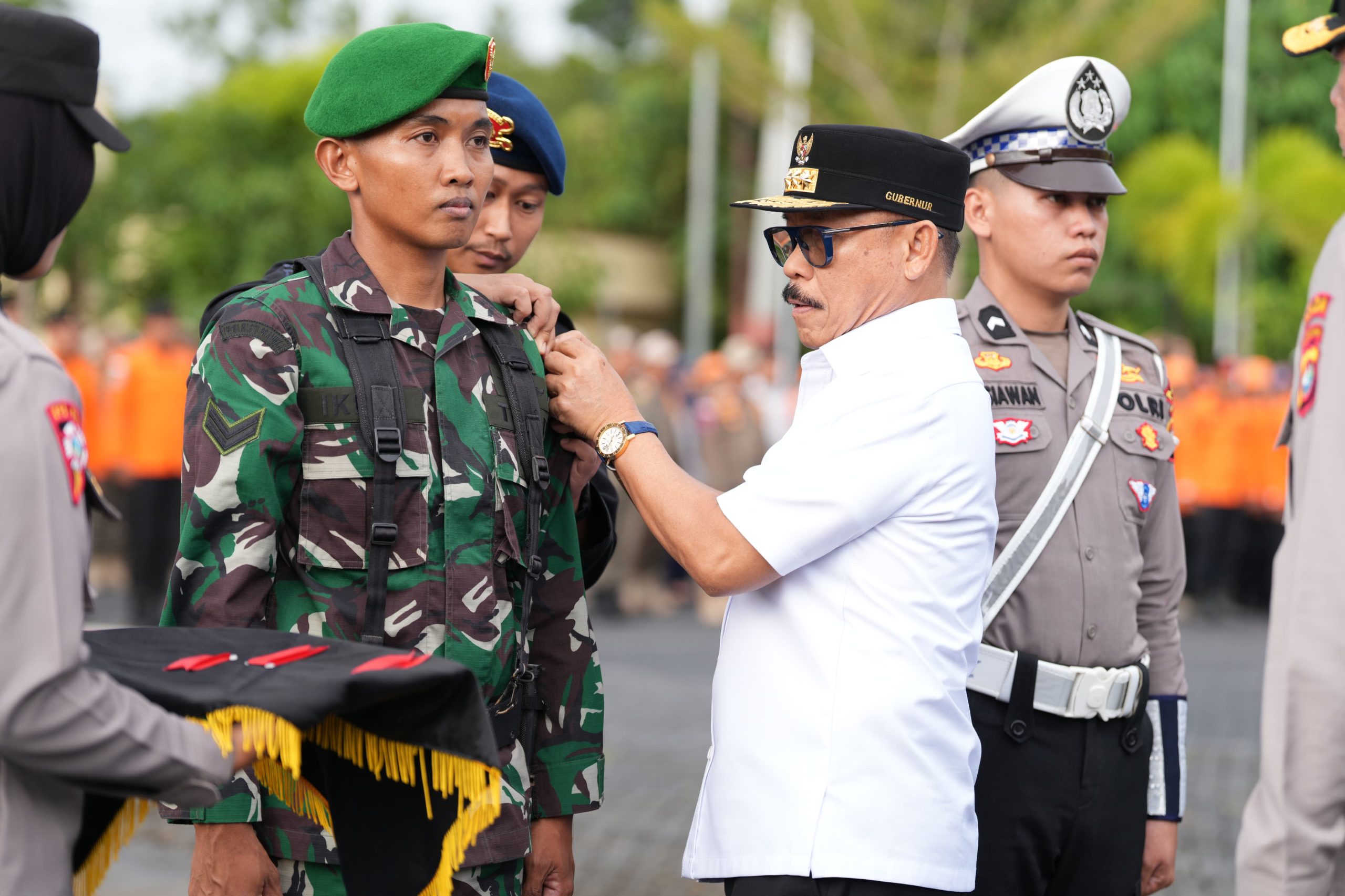 Apel Gelar Pasukan Operasi Ketupat di Mapolda Sulbar, Kamis 20 Maret 2025.