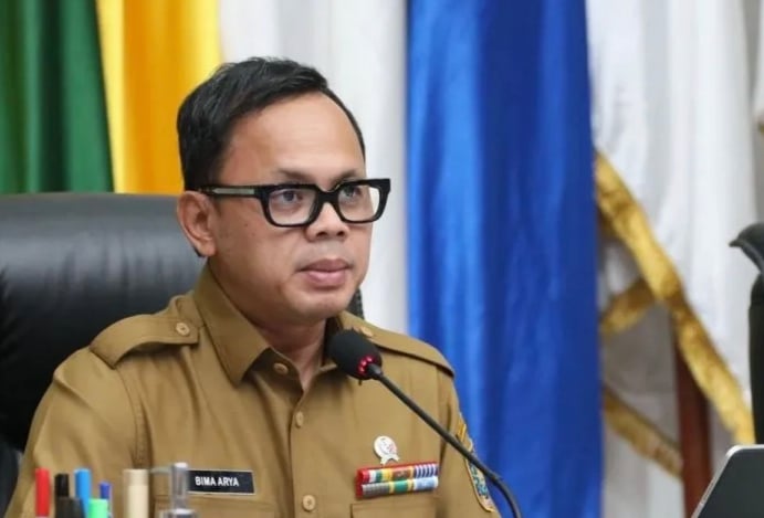 Wamendagri, Bima Arya Sugiarto pada Rakor Pengendalian Inflasi Daerah 2025.