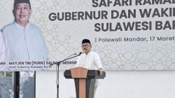 Gubernur Sulbar, Suhardi Duka di Kabupaten Polewali Mandar.