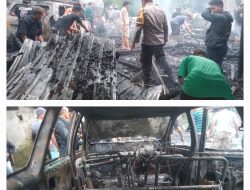 Satu Rumah, Dua Mobil, Tiga Motor, Hangus Terbakar di Tommo Mamuju